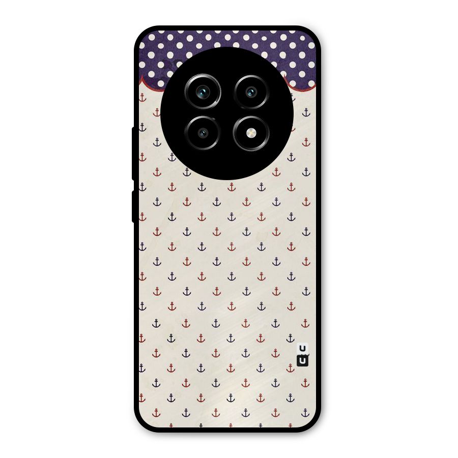 Polka Anchor Metal Back Case for Realme 13 Pro