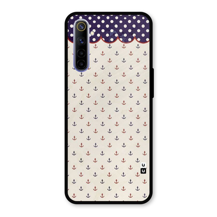 Polka Anchor Metal Back Case for Realme 6i