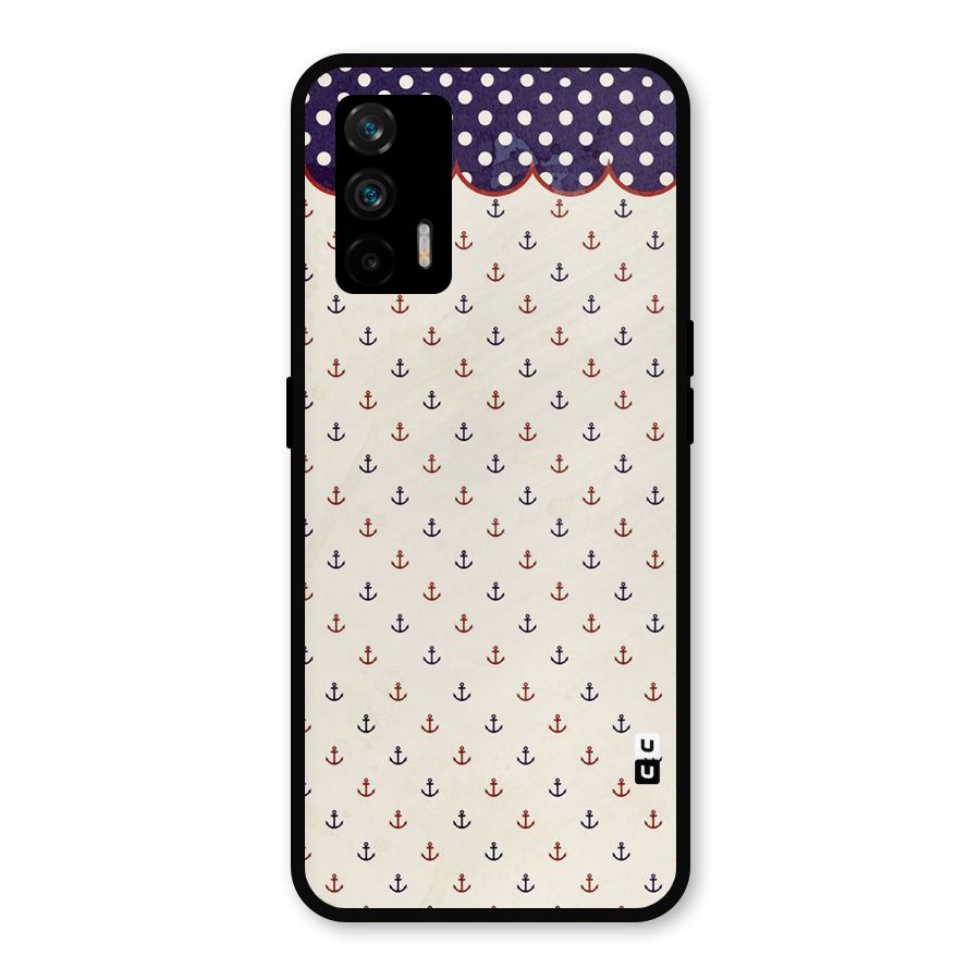 Polka Anchor Metal Back Case for Realme GT 5G