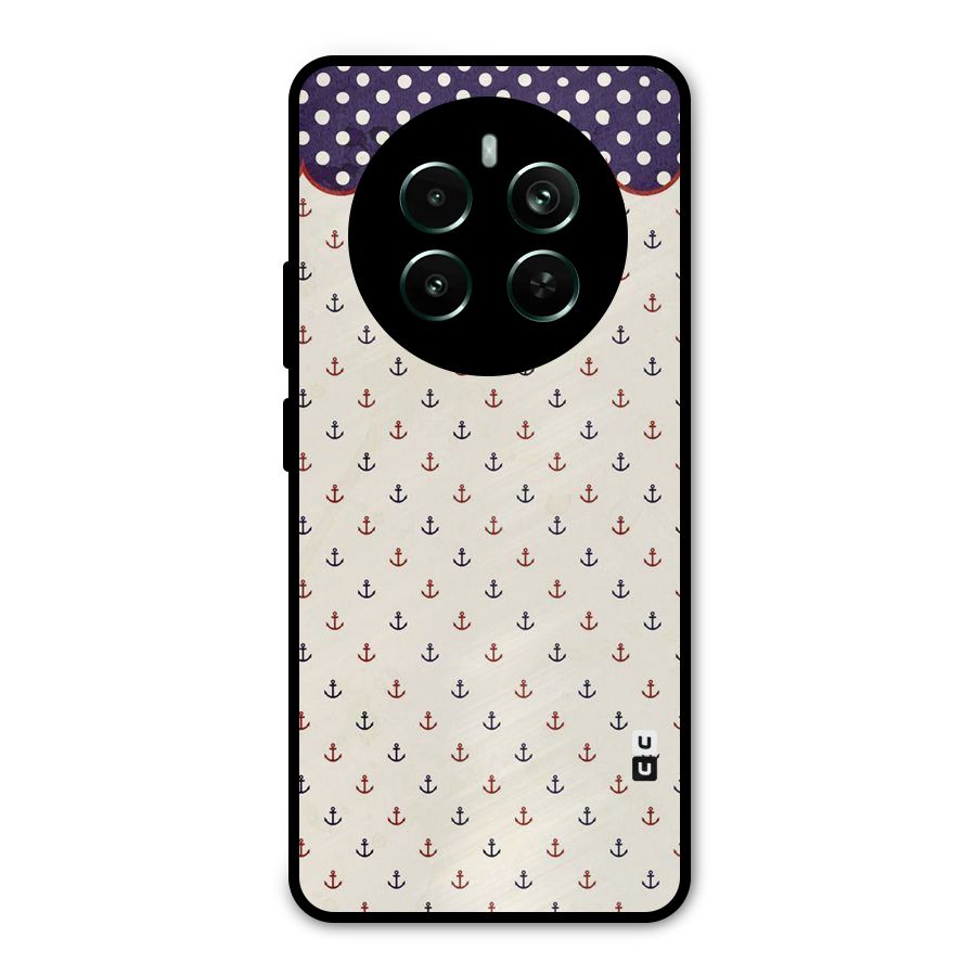 Polka Anchor Metal Back Case for Realme Narzo 70 Pro