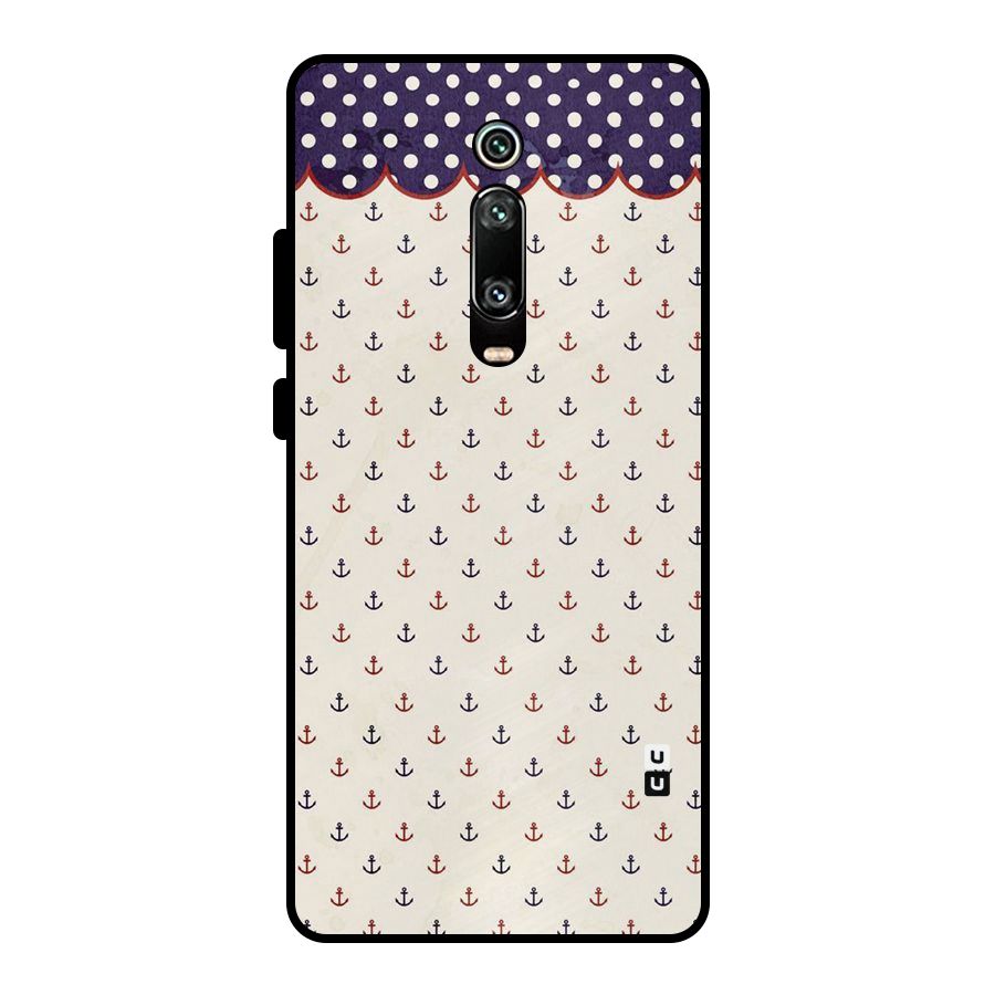 Polka Anchor Metal Back Case for Redmi K20