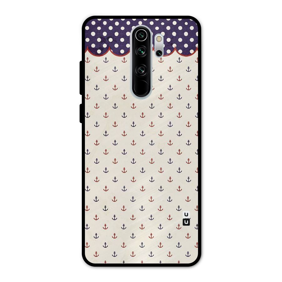 Polka Anchor Metal Back Case for Redmi Note 8 Pro