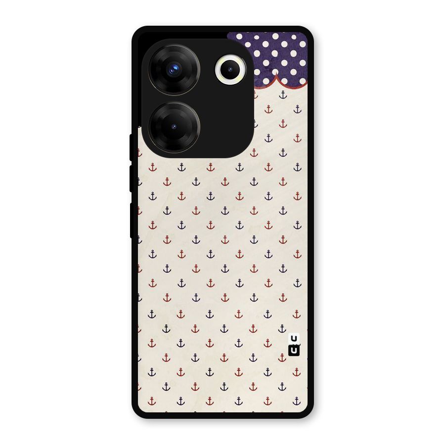 Polka Anchor Metal Back Case for Tecno Camon 20