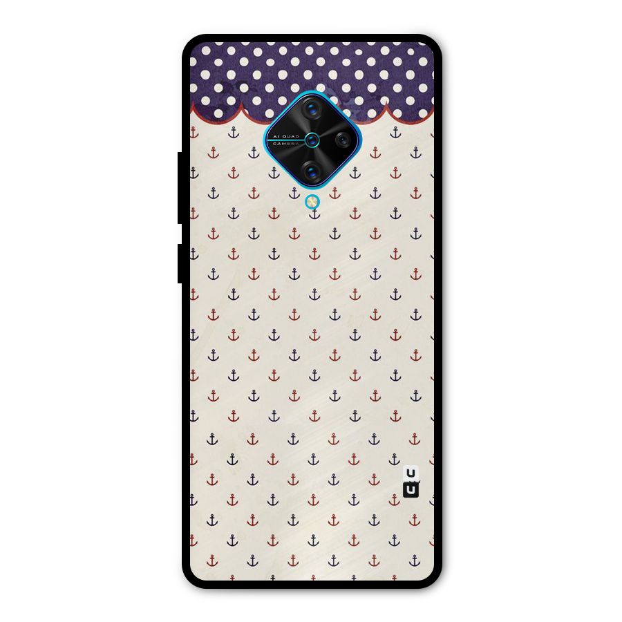 Polka Anchor Metal Back Case for Vivo S1 Pro