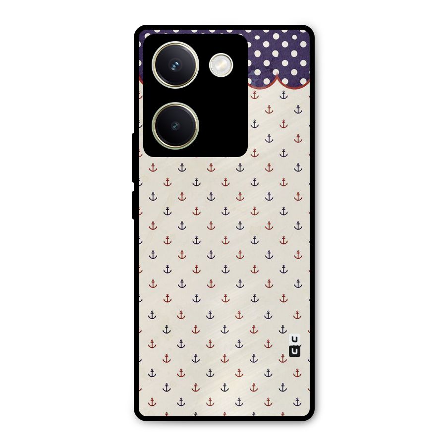 Polka Anchor Metal Back Case for Vivo Y200 Pro