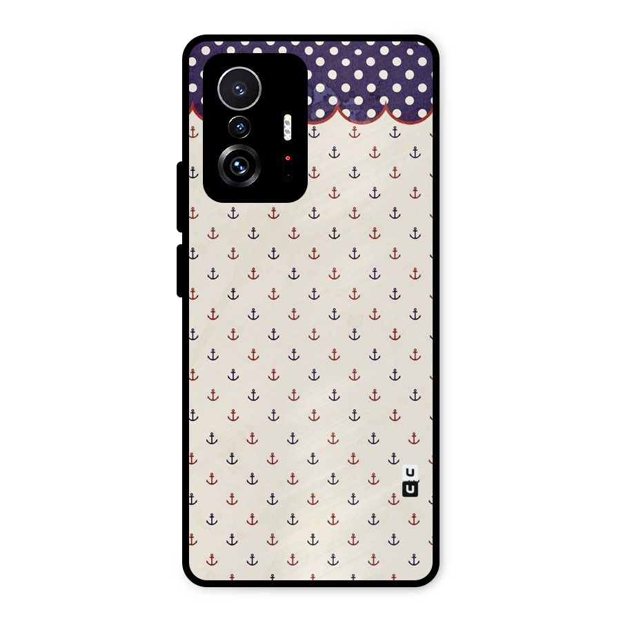 Polka Anchor Metal Back Case for Xiaomi 11T Pro