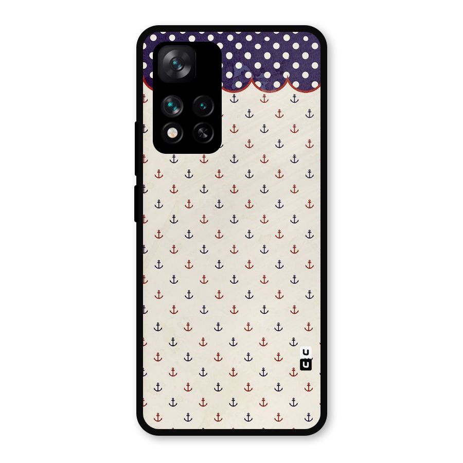 Polka Anchor Metal Back Case for Xiaomi 11i 5G