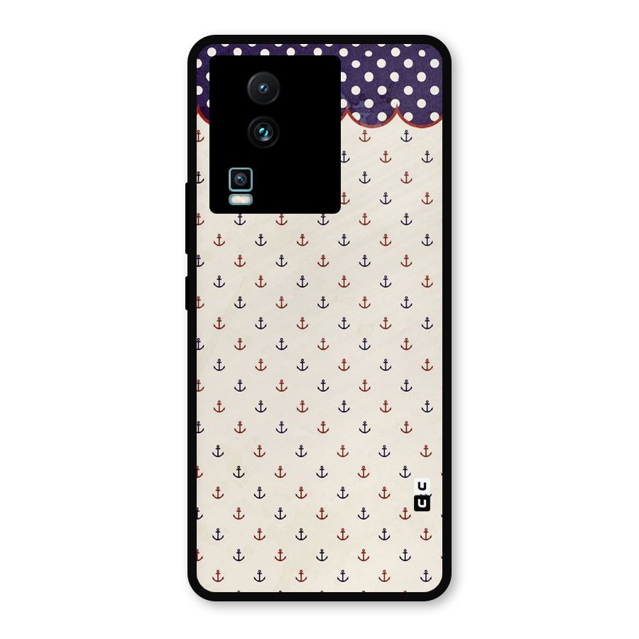 Polka Anchor Metal Back Case for iQOO Neo 7