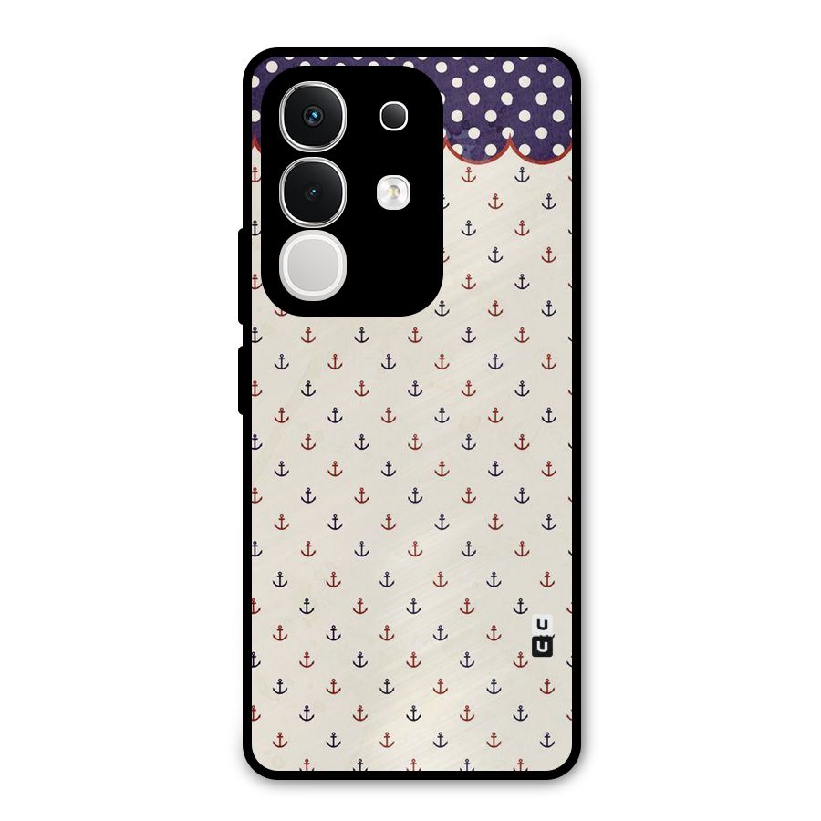 Polka Anchor Metal Back Case for iQOO Z10x