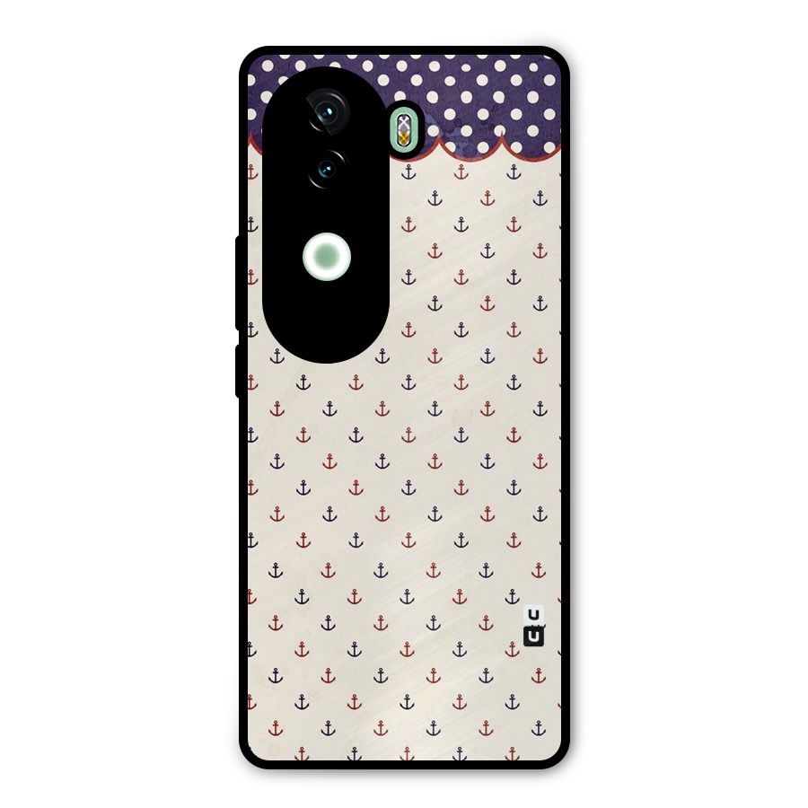 Polka Anchor Metal Back Case for iQOO Z9s
