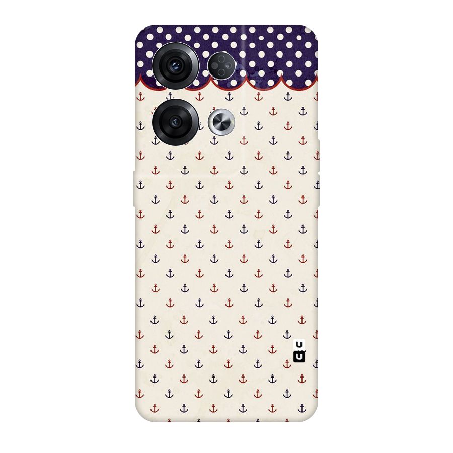 Polka Anchor Original Polycarbonate Back Case for Oppo Reno8 Pro 5G