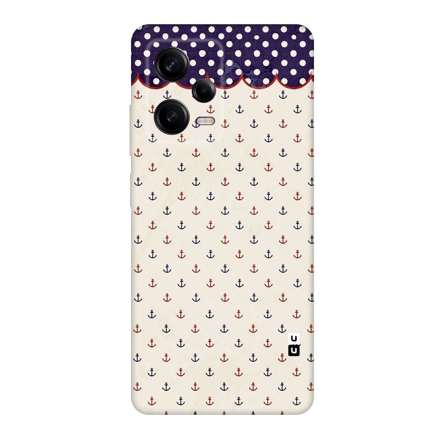 Polka Anchor Original Polycarbonate Back Case for Redmi Note 12 Pro
