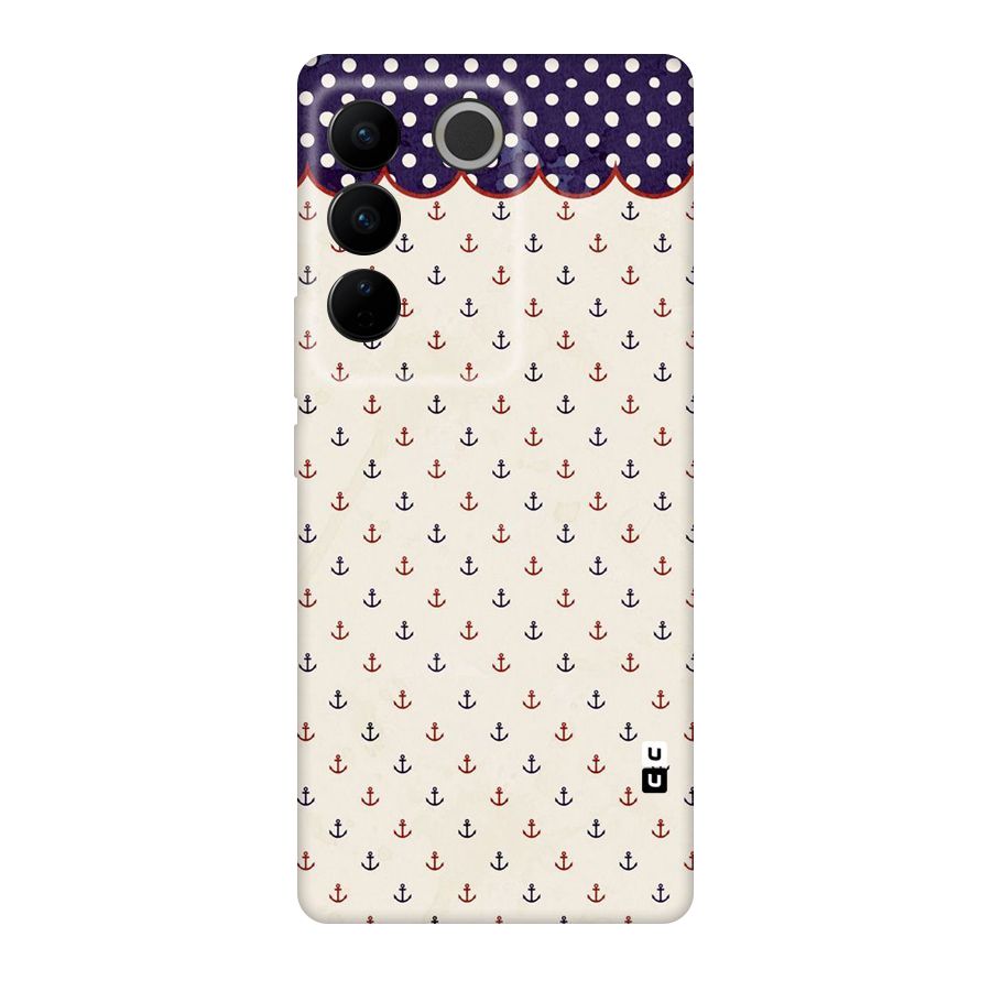 Polka Anchor Original Polycarbonate Back Case for Vivo V27
