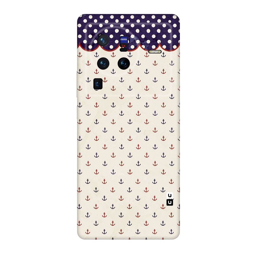 Polka Anchor Original Polycarbonate Back Case for Vivo X80