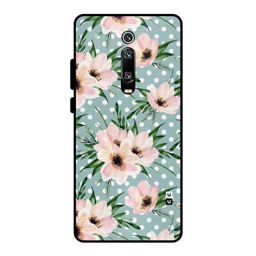 Polka Art Floral Metal Back Case for Redmi K20 Pro