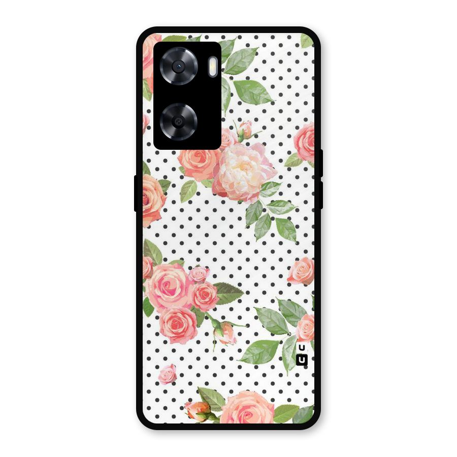 Polka Bloom White Metal Back Case for OnePlus Nord N20 SE