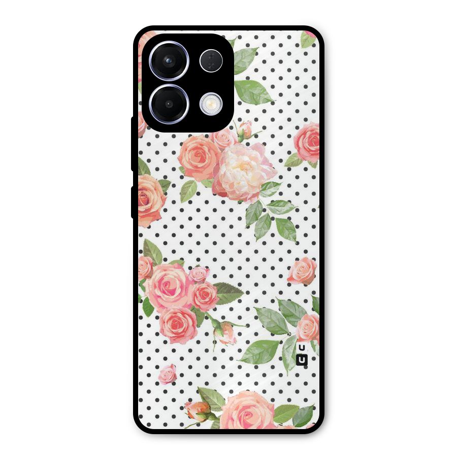 Polka Bloom White Metal Back Case for Oppo K13