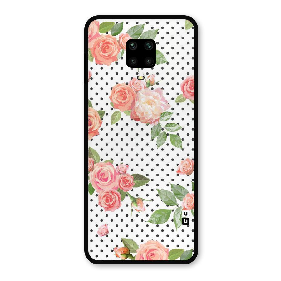 Polka Bloom White Metal Back Case for Poco M2 Pro