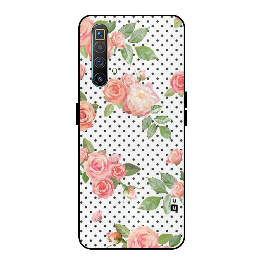 Polka Bloom White Metal Back Case for Realme X3 SuperZoom