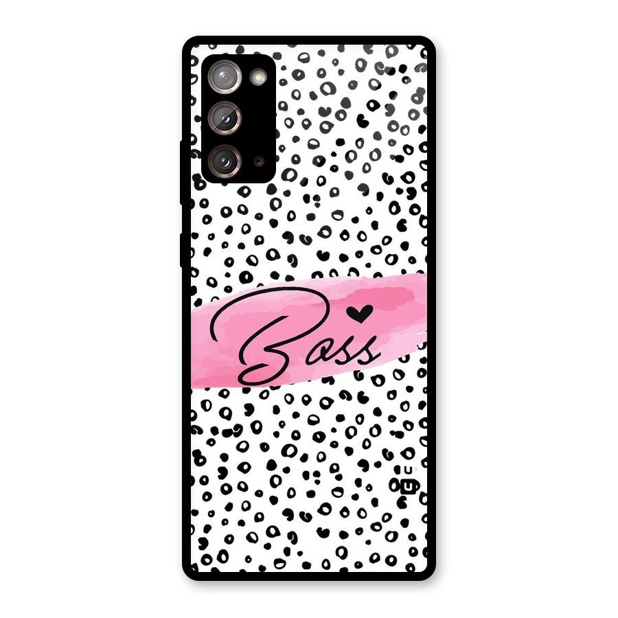 Polka Boss Glass Back Case for Galaxy Note 20