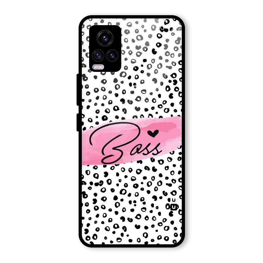 Polka Boss Glass Back Case for Vivo V20 2021