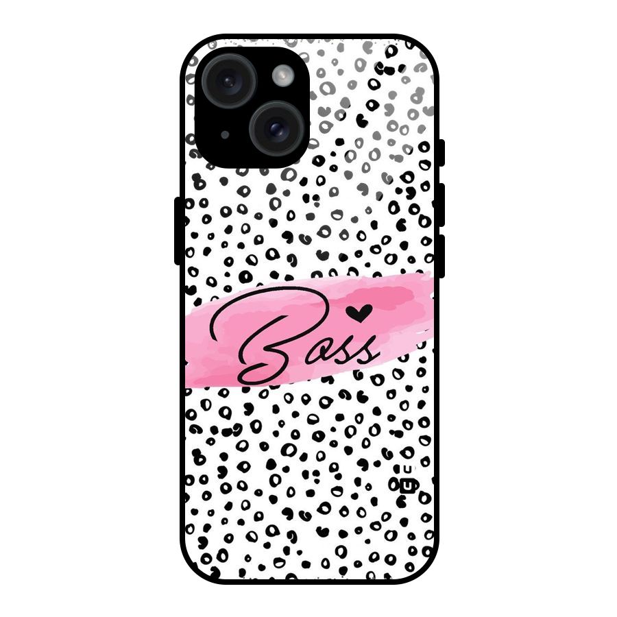 Polka Boss Glass Back Case for iPhone 15