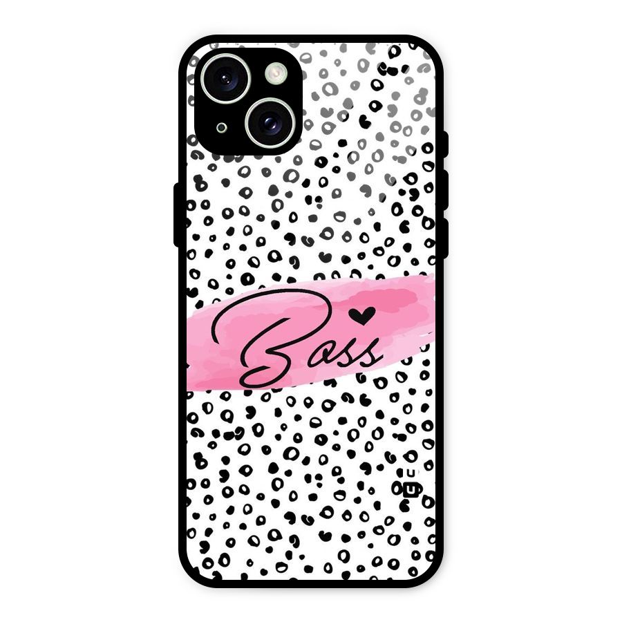 Polka Boss Glass Back Case for iPhone 15 Plus