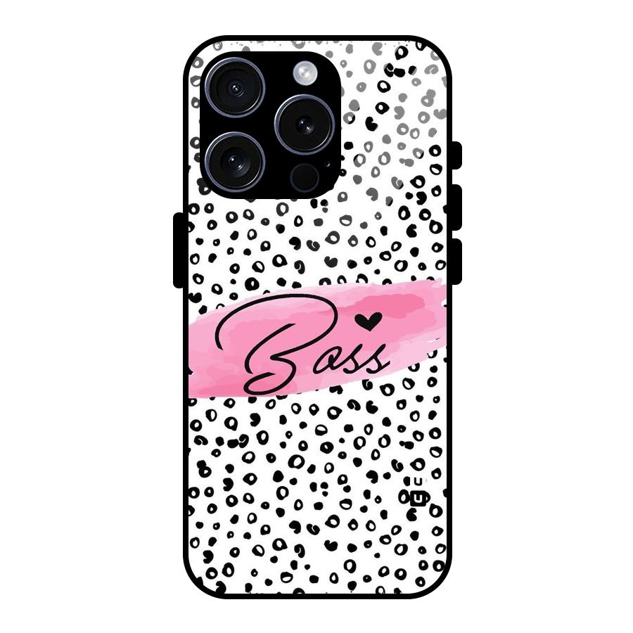 Polka Boss Glass Back Case for iPhone 15 Pro