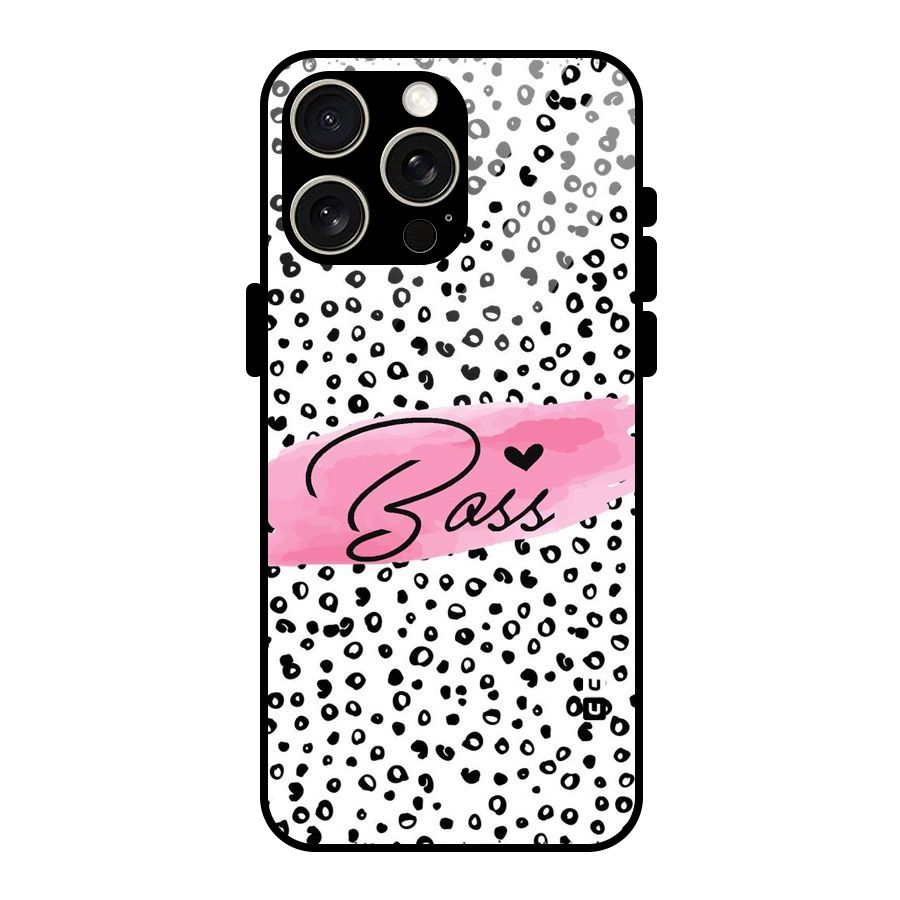 Polka Boss Glass Back Case for iPhone 15 Pro Max
