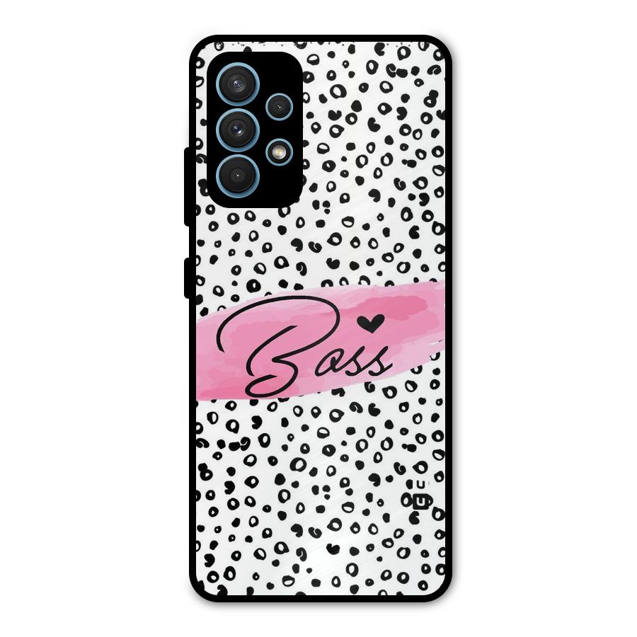 Polka Boss Metal Back Case for Galaxy A32