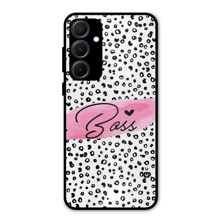 Polka Boss Metal Back Case for Galaxy A35