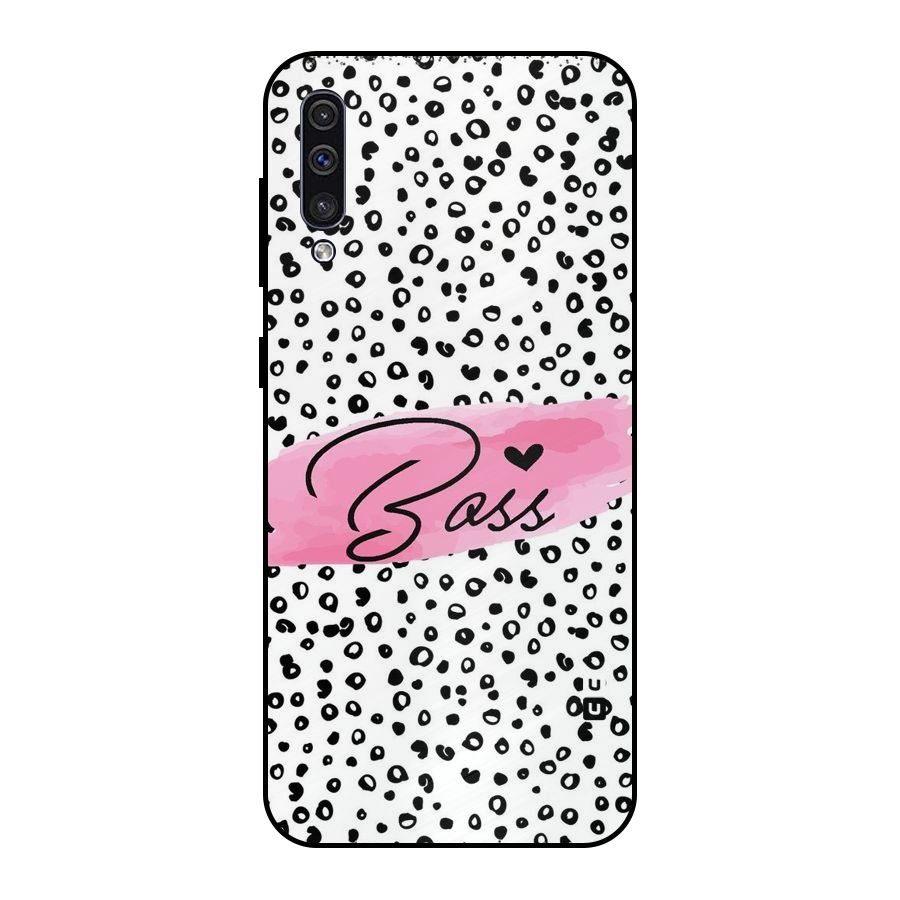 Polka Boss Metal Back Case for Galaxy A50