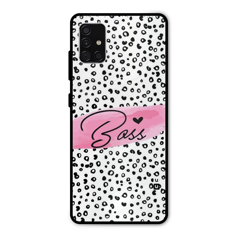 Polka Boss Metal Back Case for Galaxy A51