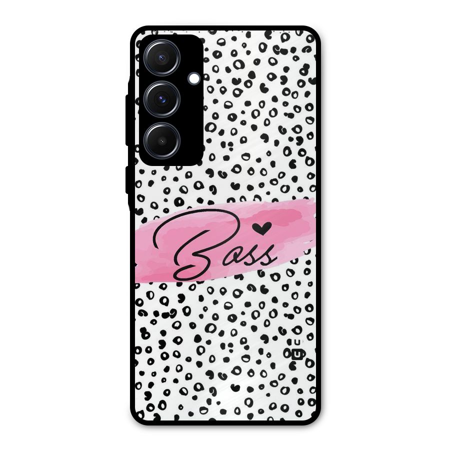Polka Boss Metal Back Case for Galaxy A55