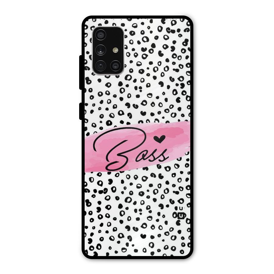 Polka Boss Metal Back Case for Galaxy A71