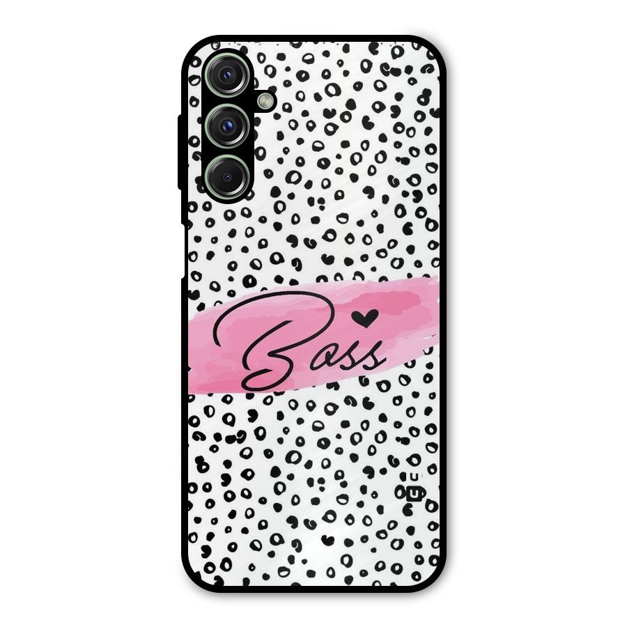 Polka Boss Metal Back Case for Galaxy F34