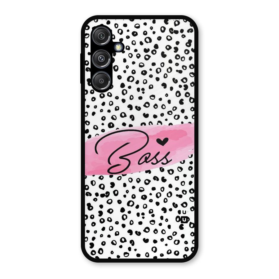 Polka Boss Metal Back Case for Galaxy M34 5G