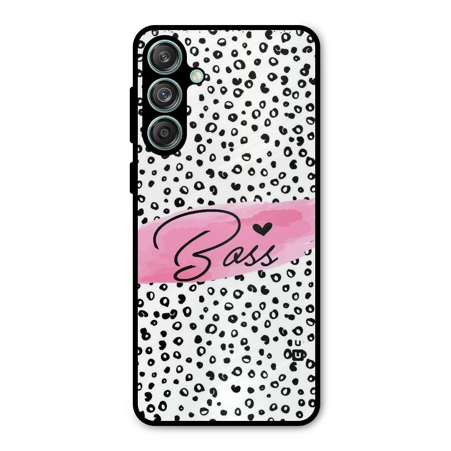Polka Boss Metal Back Case for Galaxy M55 5G