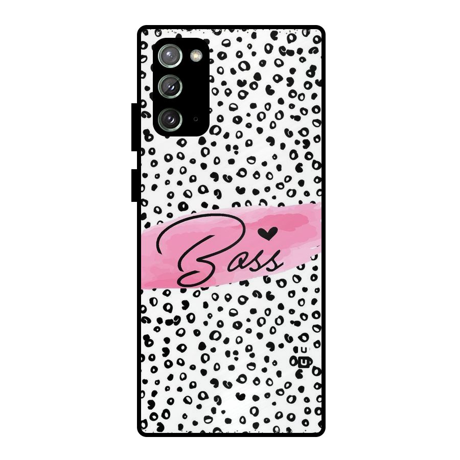 Polka Boss Metal Back Case for Galaxy Note 20