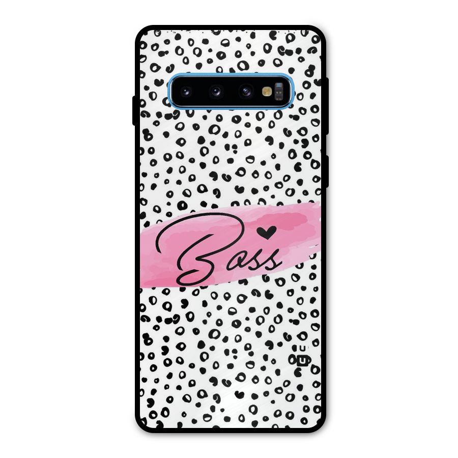 Polka Boss Metal Back Case for Galaxy S10