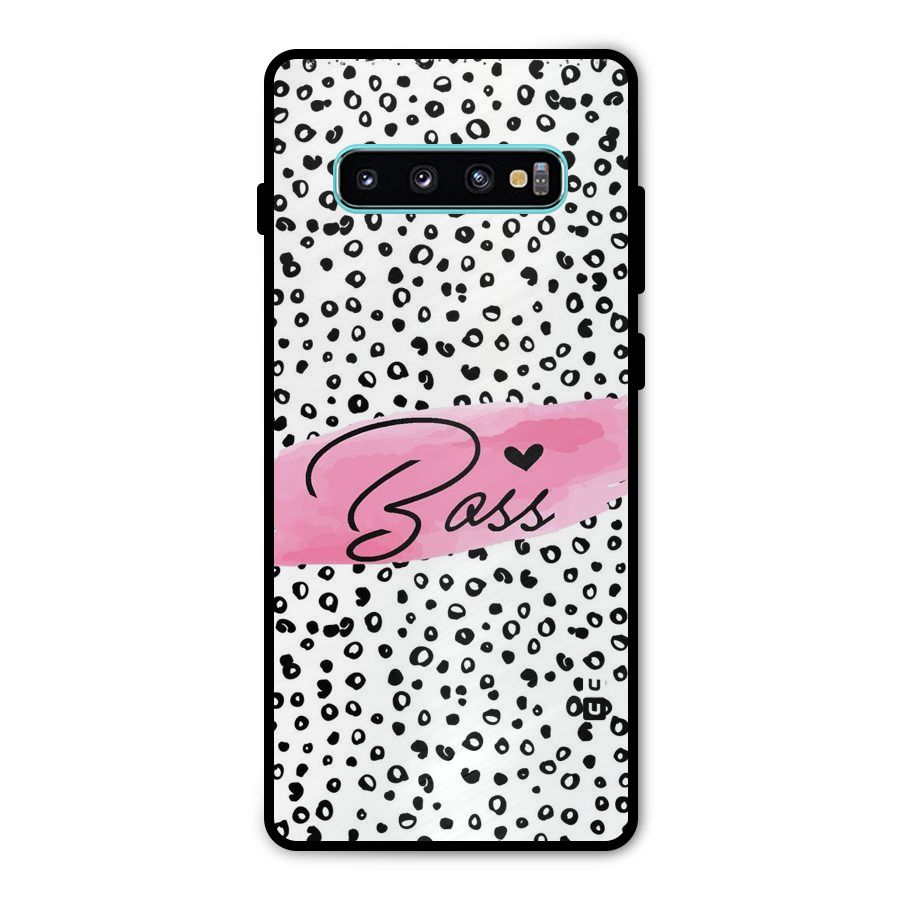 Polka Boss Metal Back Case for Galaxy S10 Plus