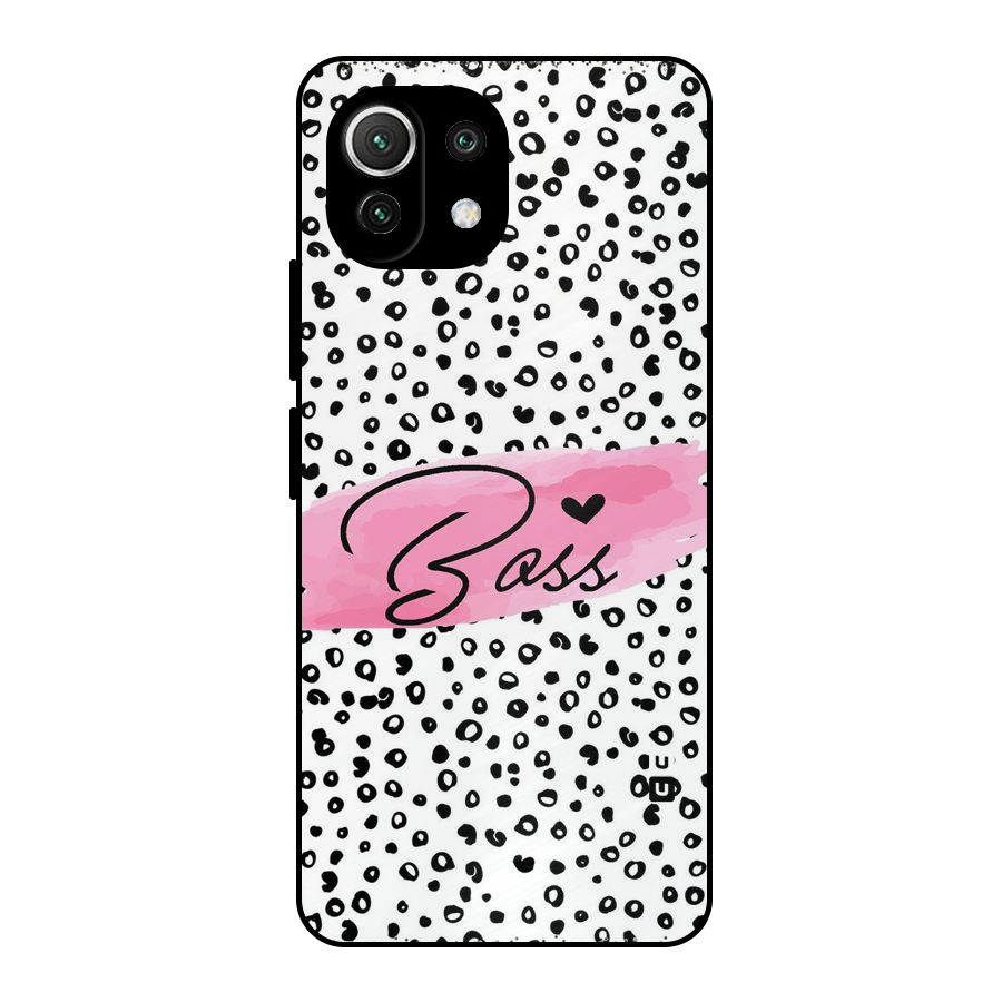 Polka Boss Metal Back Case for Mi 11 Lite NE 5G