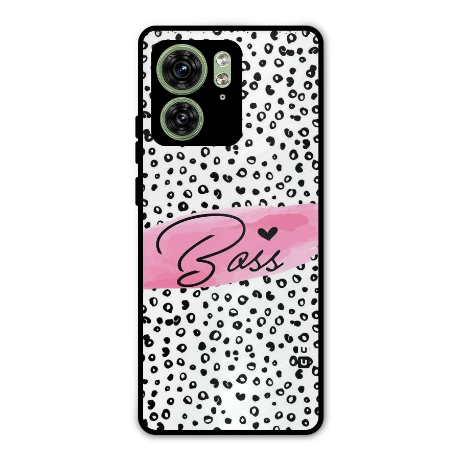 Polka Boss Metal Back Case for Motorola Edge 40 5G