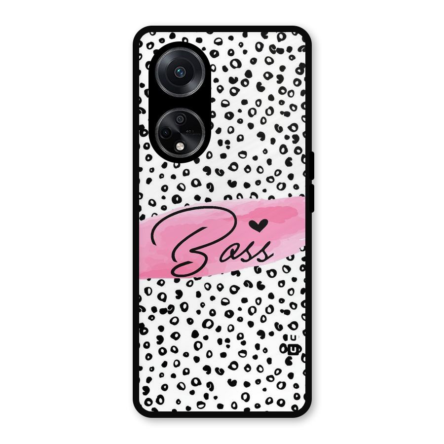 Polka Boss Metal Back Case for Oppo F23