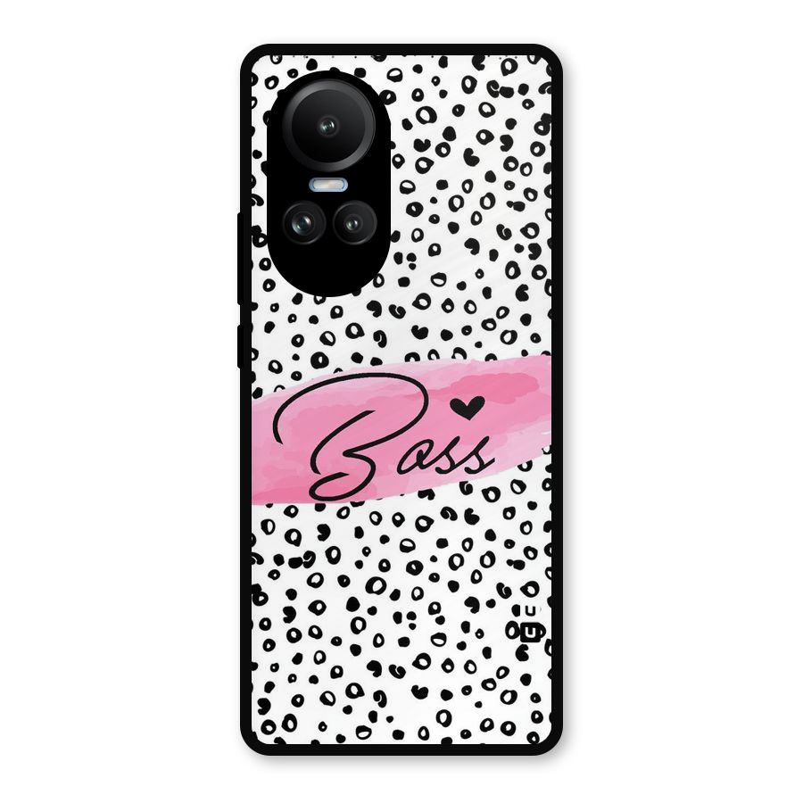 Polka Boss Metal Back Case for Oppo Reno10 Pro