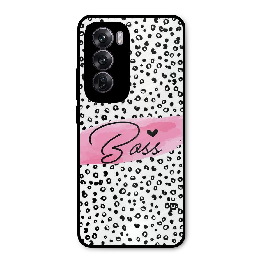 Polka Boss Metal Back Case for Oppo Reno12 Pro