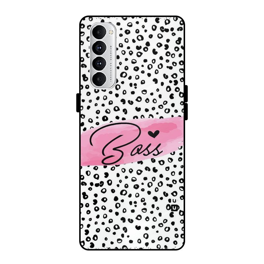 Polka Boss Metal Back Case for Oppo Reno4 Pro