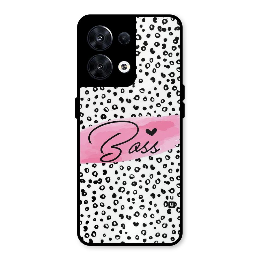 Polka Boss Metal Back Case for Oppo Reno8 5G