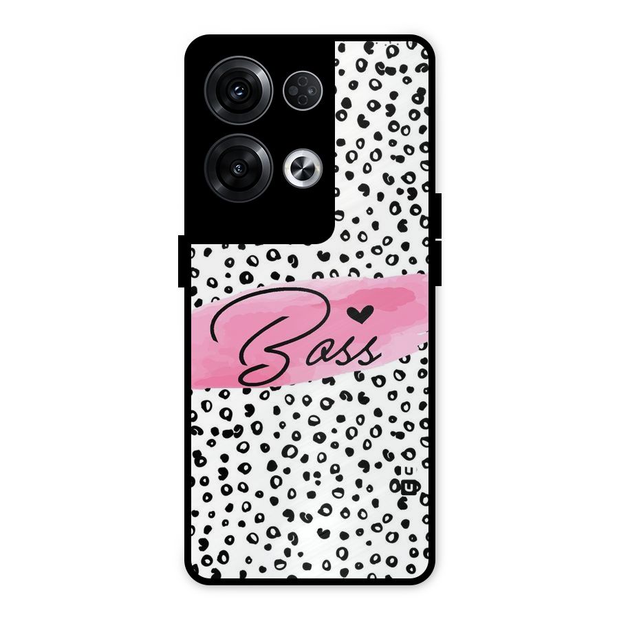 Polka Boss Metal Back Case for Oppo Reno8 Pro 5G
