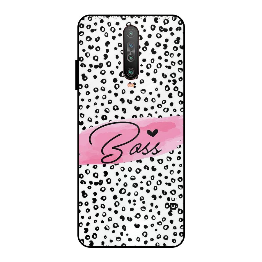 Polka Boss Metal Back Case for Poco X2